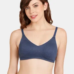 Rosaline by Zivame Navy Non-wired Non-padded T-Shirt Bra-image-72