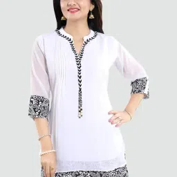 Saree Swarg White Embellished Tunic-image-45