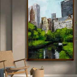 The Art House Abstract Multicolor Canvas Painting-image-46