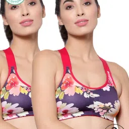 Inner Sense Purple Printed Full Coverage Bra - Pack of 2-picture-16
