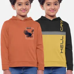 HELLCAT Multicolor Printed Full Sleeves T-Shirt (Pack Of 2)-image-65