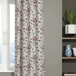 Bianca EL`PESSO Silver & Purple Faux Silk 5 Ft. Window Curtain-25