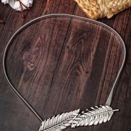 NVR Silver Plated Circular Stretchable Metal Belt for Women-20