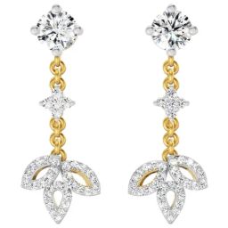 Sparkles Lab Grown Diamond 14k (585) Yellow Gold Earring for Women-image-103
