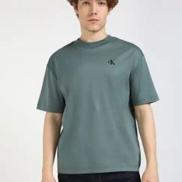 Calvin Klein Green Cotton Relaxed Fit T-Shirt-picture-43