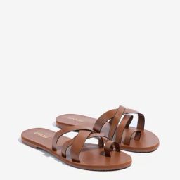 LUNA BLU by Westside Tan Multi-Strap Slides-6