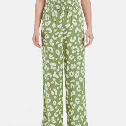 Kazo Green Printed Trousers-image-16