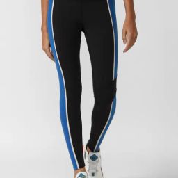 Reebok Black Striped Sports Tights-image-107