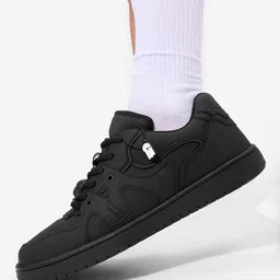 The Souled Store Men Lightweight PU Lace-Ups Sneakers-image-72