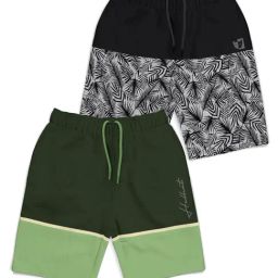 HELLCAT Kids Multi Color Block Shorts (Pack Of 2)-image-46