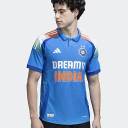 Adidas Blue Polyester Regular Fit Sports T-Shirt-picture-13