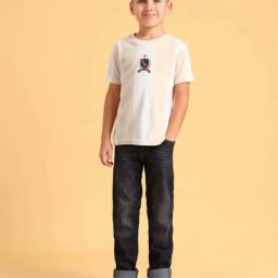 U.S. Polo Assn. Boys White Cotton Color Block T-shirts-picture-13