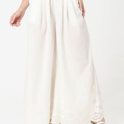 R&B Women Ethnic Motifs Embroidered Cotton Palazzos-picture-37