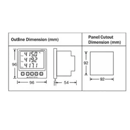 Multispan MFM-13 Three Phase Multifunction Meter for Industrial Use image 2