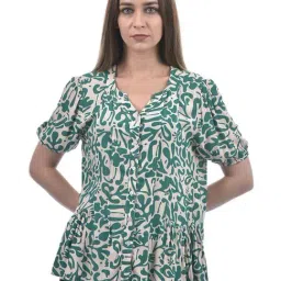Only Classic Green Regular Fit Printed Top-picture-2