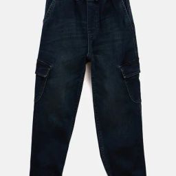 Blue Giraffe Boys Blue Cotton Jeans-picture-24