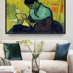 The Art House Yellow & Green Abstract Printed Framed Wall Painting-image-20
