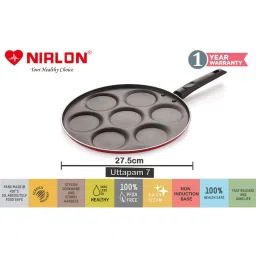 Nirlon Red Aluminium Non-Stick Cookware Set of 3 image 3