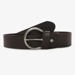 Spykar Brown Leather Waist Belt For Men-picture-9