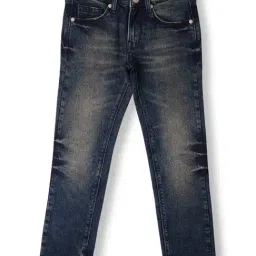 Pepe Jeans Boys Dark Blue Solid Jeans-image-53