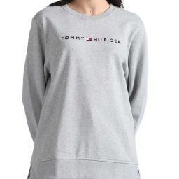 Tommy Hilfiger Grey Logo Regular Fit Sweatshirt-image-73
