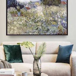 The Art House Green & White Abstract Framed Wall Art Painting-image-25