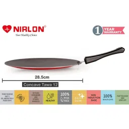 Nirlon Red Aluminium Non-Stick Coating Cookware Set of 3 image 2