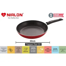 Nirlon Red Aluminium Non-Stick Coating Cookware Set of 3 image 4