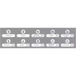 RUBBERMAID Label Slim Jim Recycling Station 142 mm Length, 2057734-picture-5