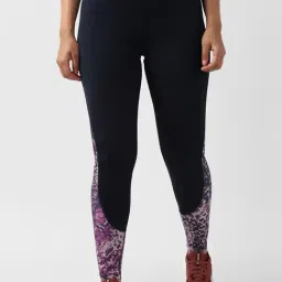 Reebok Navy Printed Sports Tights-image-70