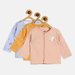 MINIKLUB Kids Multicolor Printed Full Sleeves Shirt (Pack Of 3)-image-12