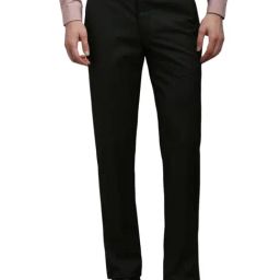 Louis Philippe Black Slim Fit Trousers-picture-34