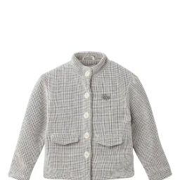 Elle Kids Black Checks  Coat-image-104