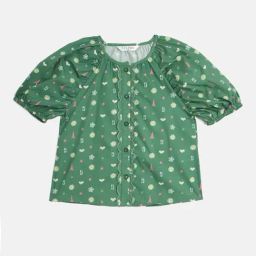Elle Girls Green Pure Cotton Top-image-96