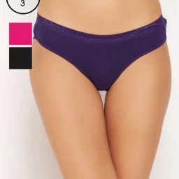 Clovia Blue Polka Dot Panty - Pack of 3-picture-12