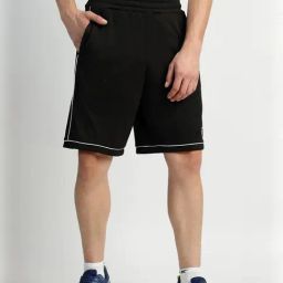 Reebok Black Relaxed Fit Sports Shorts-image-45