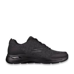 Skechers Mens GO WALK ARCH FIT ORION Jet Black Walking Shoes-44