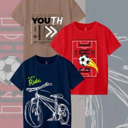 Codez Kids Multicolor Printed T-Shirt (Pack Of 3)-50
