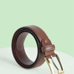 Byford by Pantaloons Brown Leather Formal Belt for Men-picture-4
