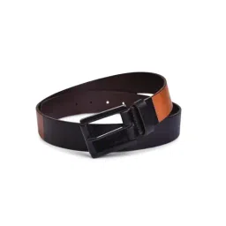BELWABA Black & Tan Casual Leather Belt for Men-image-45