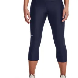 UNDER ARMOUR Blue Mid Rise Sports Capris-picture-8