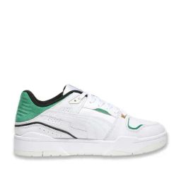 Puma Unisex White & Archive Green Slipstream Bball Sneakers-53