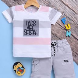 Toonyport Boys Printed Pure Cotton T-shirt with Shorts-36