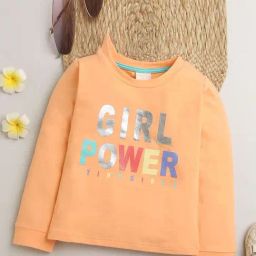 Tiny Girl Peach Knittend Cotton T-Shirt-image-25
