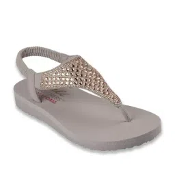 Skechers Womens MEDITATION Taupe Casual Sandals-image-5