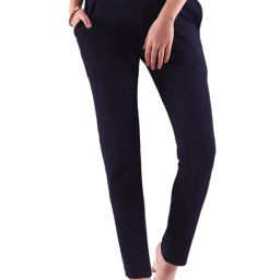 FITHUB Navy Slim Fit High Rise Trousers-picture-32