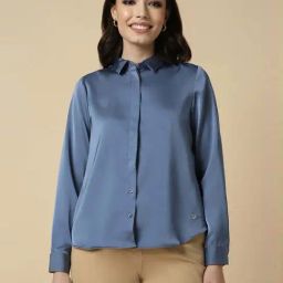 Allen Solly Blue Regular Fit Formal Shirt-image-68