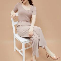 Code Medium Beige Regular Fit Top image 4