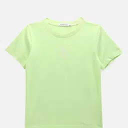 Calvin Klein Boys Exotic Mint Ck Logo Print T-Shirt-picture-23