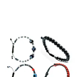 Dynamic Retail Global Men Pack Of 4 Wraparound Bracelet-image-85